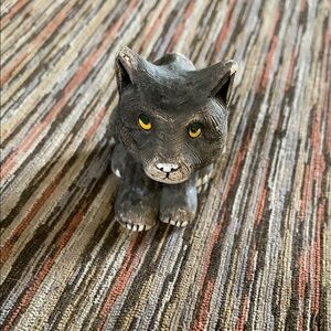Source Unknown Gray Cat Toy Plush Dense Coat